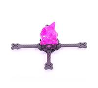 MEXWLOP Kit de Cadre de Cure-Dents 2.5/3 Pouces, Drone RC FPV Racing Quadcopter Freestyle True X 1104 1103 8000kv Turbo Eos2 F4 AIO, auvent en TPU Kit de Cadre de Drone FPV(2.5inch Purple)