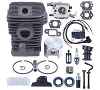 MEXWLOP Kit de carburateur bobine d'allumage Piston cylindre 42.5mm, for 023 025 Ms230 Ms250 tronçonneuse Walbro Wt-286 Zama C1q-s11e Carb Kit piston pour tronçonneuse