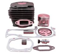 MEXWLOP Kit de circlips d'anneau d'axe piston cylindre 50 mm, for Husqvarna 362365371372 jeu joints soupape décompression pièce rechange for tronçonneuse Kit piston pour tronçonneuse