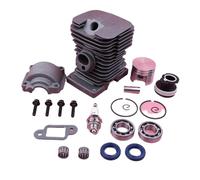MEXWLOP Kit de joint d'huile roulement manivelle Base casserole moteur Piston cylindre 38mm, for pièce rechange tronçonneuse, For MS180 018 MS 180 Kit piston pour tronçonneuse