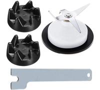 MEXWLOP Kit de pièces de Rechange for mixeur, for KitchenAid, Lame de mixeur à 4 Lames et coupleur de mixeur avec clé Lame de Couvercle de mixeur