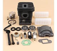 MEXWLOP Kit de pompe à huile roulement billes Base casserole moteur Piston cylindre 42.5mm, for le Service tronçonneuse, For MS250 MS230 025 023 Kit piston pour tronçonneuse