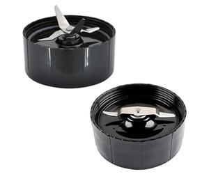 MEXWLOP Lames de Rasoir croisées et Plates, pièce de Rechange for MB1001, for Magic Bullet 250W, Accessoires de mixage Lame du Couvercle du mixeur