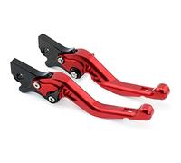 MEXWLOP Leviers de frein courts gauche droit, for Piaggio, for NRG POWER DD 2007-2017 MEDLEY 125150 4T 2016-2017 accessoires moto réglables Levier de frein moto(Rot)