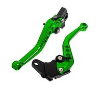 MEXWLOP Leviers d'embrayage de frein de moto CNC accessoires de poignée de frein réglables courts, for Aprilia Shiver 900 Dorsoduro 900 2017-2018 Levier de frein moto(Green)