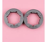 MEXWLOP Lot de 2 jantes pignon for tronçonneuse Homelite, 150 330 350 360 410 450 550 Super XL XL-12, pas 3/8, 7 dents, cannelure standard 22 mm Kit de jante d'entraînement pour tronçonneuse de jardin