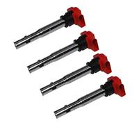 MEXWLOP Lot de 4 bobines d'allumage voiture, for VW, for Jetta, for Golf, for Passat, for, for CC, for, for, A4 5 6 7 8 TT Q5 R8 S4 Remplacement de la bobine d'allumage de voiture