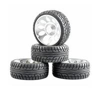 MEXWLOP Lot de 4 éponges for pneus Vitesse, for HSP, Jante RC for Voiture Tourisme 1/10 1:10 06-8003 Roues pour Voitures Miniatures radiocommandées(Rim06S-8003)