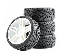 MEXWLOP Lot de 4 pneus en Caoutchouc ABS for HSP, for HPI, Voiture Tout-Terrain 1:10 RC 905-8001 Roues pour Voitures Miniatures radiocommandées(905W-8001)