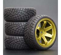 MEXWLOP Lot de 4 pneus en Caoutchouc for Voiture Course RC 1/10, Jantes Roue sur Route, for HSP, for HPI, pièce, diamètre 65 mm, 94123-94122 Roues pour Voitures Miniatures radiocommandées(705-8001)