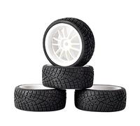 MEXWLOP Lot de 4 pneus Vitesse for Roue en éponge, for HSP, 1/10 1:10 Touring Car RC 6031-8001 Pneus Haute adhérence pour télécommande(6031W-8001)