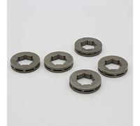 MEXWLOP Lot de 5 pignons cannelés à pas de 3/8, 8 dents, ID 22 mm, jante 30 31 32 38 40 41 44 MS361 MS440 MS460 MS660 for tronçonneuse Pignon de jante pour tronçonneuse