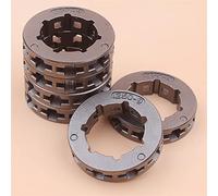 MEXWLOP Lot de 6 pignons de 250 pouces à 9 dents, for tronçonneuse Echo, CS3000 CS3350 CS3400 CS3450 CS3500, petite 7 cannelures Pignon de jante pour tronçonneuse