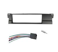 MEXWLOP Panneau Radio Din, for, série 3 E46 1998 - 2005, Kit de Montage Tableau Bord DVD Fascia, Installation avec Adaptateur Faisceau câbles Garniture Audio pour Voiture
