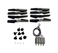 MEXWLOP Pièces de rechange pliables for quadrirotor, pales d'hélice moteur, Kit d'accessoires d'engrenages protection, for Mini Drone K9 Rc Pro Ensemble de pales d'hélice de drone(Rot)