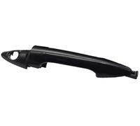 MEXWLOP Poignée de porte latérale voiture, pour Hyundai, pour Accent 2012-2017 1 ensemble extérieur noir garniture de couvercle de poignée de porte de voiture(BLACK Front left)