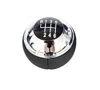 MEXWLOP Pommeau de levier de vitesse 5 6 vitesses, for, R50 1 D R52 R53 for S 3 portes 2001-2008, levier de vitesse en cuir, stylo à bille Pommeau de levier de vitesse(BLACK 6-speed Black)