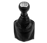 MEXWLOP Pommeau de levier de vitesse avec guêtre en cuir, housse de protection, collier, accessoires de style de voiture, for Peugeot, 307 207 406, citroën Pommeau de levier de vitesse(BLACK Right)