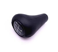 MEXWLOP Pommeau de levier de vitesse en cuir 5 6 vitesses, for, E28 E30 E32 E34 E36 E38 E39 E46 X1 X3 X5 Z1 Z3 Z4 stylo POMO levier de vitesse Pommeau de levier de vitesse(BLACK 5-speed)