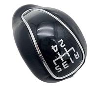 MEXWLOP Pommeau de levier de vitesse en cuir 5/6 vitesses, for Kia, for Forte for Cerato K3 K4, for Hyundai, IX25 for Creta 2012-2016 Accessoires Pommeau de levier de vitesse(BLACK R12345)