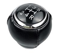 MEXWLOP Pommeau de levier de vitesse en cuir 5/6 vitesses, tête de levier de vitesse for Legacy, Subaru, forester, Outback, Impreza, STI, WRX Pommeau de levier de vitesse(BLACK 5 Speed)