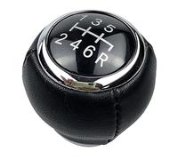 MEXWLOP Pommeau de levier de vitesse en cuir 5/6 vitesses, tête de levier de vitesse for Legacy, Subaru, forester, Outback, Impreza, STI, WRX Pommeau de levier de vitesse(BLACK 6 Speed)
