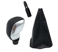 MEXWLOP Pommeau de levier de vitesse en cuir for pommeau de levier de vitesse, for Peugeot, 307308106107205206306406, for Citroën, for Picasso C1 C2 C4 C5 Pommeau de levier de vitesse(BLACK K0031)