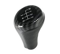 MEXWLOP Pommeau de levier de vitesse, for, E46 E53 E60 E61 E63 E65 E81 E82 E83 E87 E90 E91 E92 X1 X3 X5 1 3 5 6 série chromé mat carbone Pommeau de levier de vitesse(Carbon 6speed)