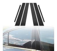 MEXWLOP Poteaux de pilier fenêtre d'aspect en Fiber carbone voiture, garniture couverture colonne BC, for BMW série 3 F30/F31/F34/F35 Couverture de garniture de fenêtre de voiture