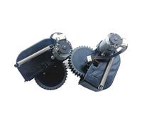 MEXWLOP Roue d'aspirateur for robot Medion MD 18500, 1850X, 18600 et 19500, pièces détachées, moteur inclus, accessoires for robot balayeur Ensemble de roues et moteurs pour aspirateur(BLACK R and L)
