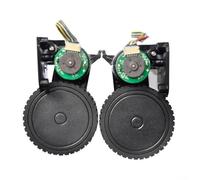 MEXWLOP Roues motrices de rechange gauche/droite, for aspirateur robot bObsweep PetHair et SLAM, for un nettoyage efficace Ensemble de roues et moteurs pour aspirateur(BLACK LEFT+RIGHT)