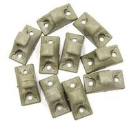 MEXWLOP Sourcingmap Lot de 10 rivets ABS gris for pare-soleil voiture, for tige 6 mm Support de clip pour pare-soleil de voiture