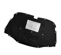 MEXWLOP Tapis en coton for capot avant de voiture, isolation phonique et thermique, anti-bruit, for VW, Touareg, 2003 - 2018 Bouclier thermique du moteur(Black 2003-2010)