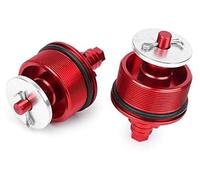 MEXWLOP Vis de réglage d'amortisseur de Fourche Avant 41 mm, Capuchon de Protection Rouge CNC, for Moto modèle CB400 Bouchon de Fourche Avant de Moto