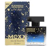 Mexx Black & Gold Limited Edition Man Eau de Toilette Boisée et Fruitée pour Homme 30 ml