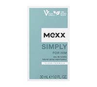 Mexx Eau de toilette Simply for Him – Rafraîchissante, formule naturelle végétalienne – 30 ml