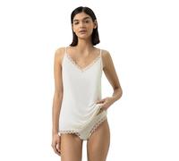 Mey Camisole pour femme : décoration en dentelle, bretelles spaghetti réglables, viscose soyeuse, série Poetry Temptation, champagne, L