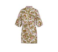 Mey Chemise de nuit 'Nostalgic Geo' beige / cognac / olive / rose, Taille L