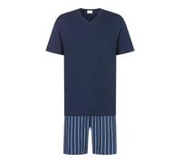 Mey Pyjama court bleu / bleu foncé, Taille XXL
