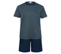 Mey Pyjama court bleu-gris / bleu foncé, Taille XL