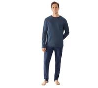 Mey Pyjamas M - Serie Bennison | Ensemble de Pyjama Long Bleu en Coton et Polyester