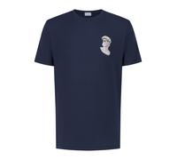 Mey T-Shirt 'Marble Muse' bleu marine / gris / rose, Taille M
