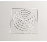 MEYA Sashiko Pochoir en acrylique pour broderie en demi-cercle 12 x 12 cm