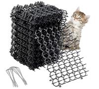 MEYAGOT 16 Pièces Tapis Anti-Chat avec Pointes, 20cm*15cm Repulsif Chat Exterieur, Tapis Anti Chat, Pic Anti Chat Tapis De Dissuasion Répulsif Chat Interieur pour Les Jardins Intérieurs Et Extérieurs