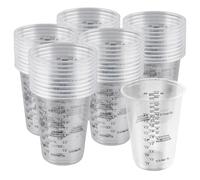 MEYAGOT 50 Pièces Tasses De Mélange De Peinture, 240ml Gobelets Doseurs En Résine, Tasses À Mesurer En Plastique, Tasse À Mesurer Professionnelle Pour Liquides, Mélange De Résine, Peinture, Pigments
