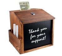 MEYAGOT Boîte À Suggestions En Bois, Boîte À Suggestions Bois, Boîte À Donation Murale Avec Serrure Et Stylo Boîte À Dons En Bois Boîte À Suggestions En Bois Boîte À Dons Boîte Aux Dons Verrouillable