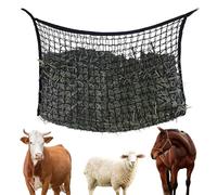 MEYAGOT Filet À Foin, Filet A Foin Pour Chevaux, 160*100 cm Filet A D'alimentation, Sac A Foin Avec Mailles Filet A Foin Extra Large Pour Poneys,Chèvres, Animaux(noir)