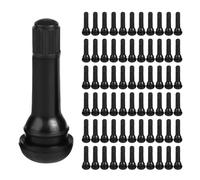 MEYAGOT Lot de 100 Valve De Pneu, Valve Pneu Voiture Tr414, Capuchon De Valve Auto Valves en Caoutchouc Snap-in Jantes, Valves Tubeless pour Pneus De Voiture pour La Plupart des Voitures, Motos