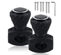 MEYAGOT Lot de 2 poignées de volant universelles - 360° - Bouton rotatif universel - Pour voitures et tracteurs de pelouse, voitures, camions, tracteurs