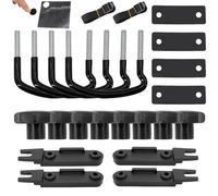 MEYAGOT Lot de 23 supports de fixation coffre de toit - Écrous de sécurité universels U - Largeur intérieure 85 mm - 8 écrous verrouillage robustes